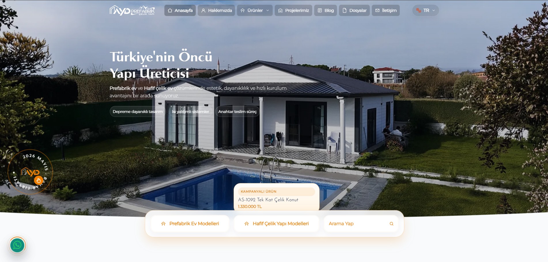 AYD Prefabrik — Prefabrik Yapı