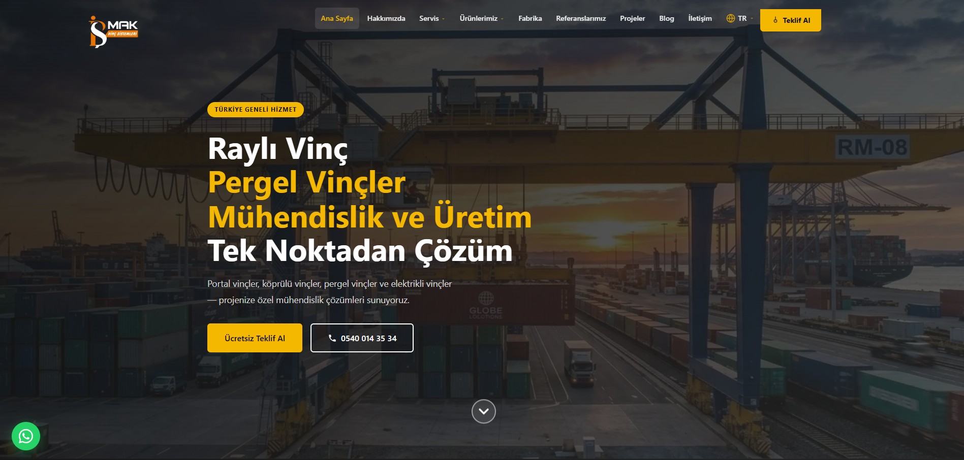 İsmak Vinç — Vinç Hizmetleri